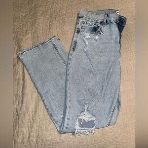 Studio Blue straight leg denim jeans, light wash, size 31